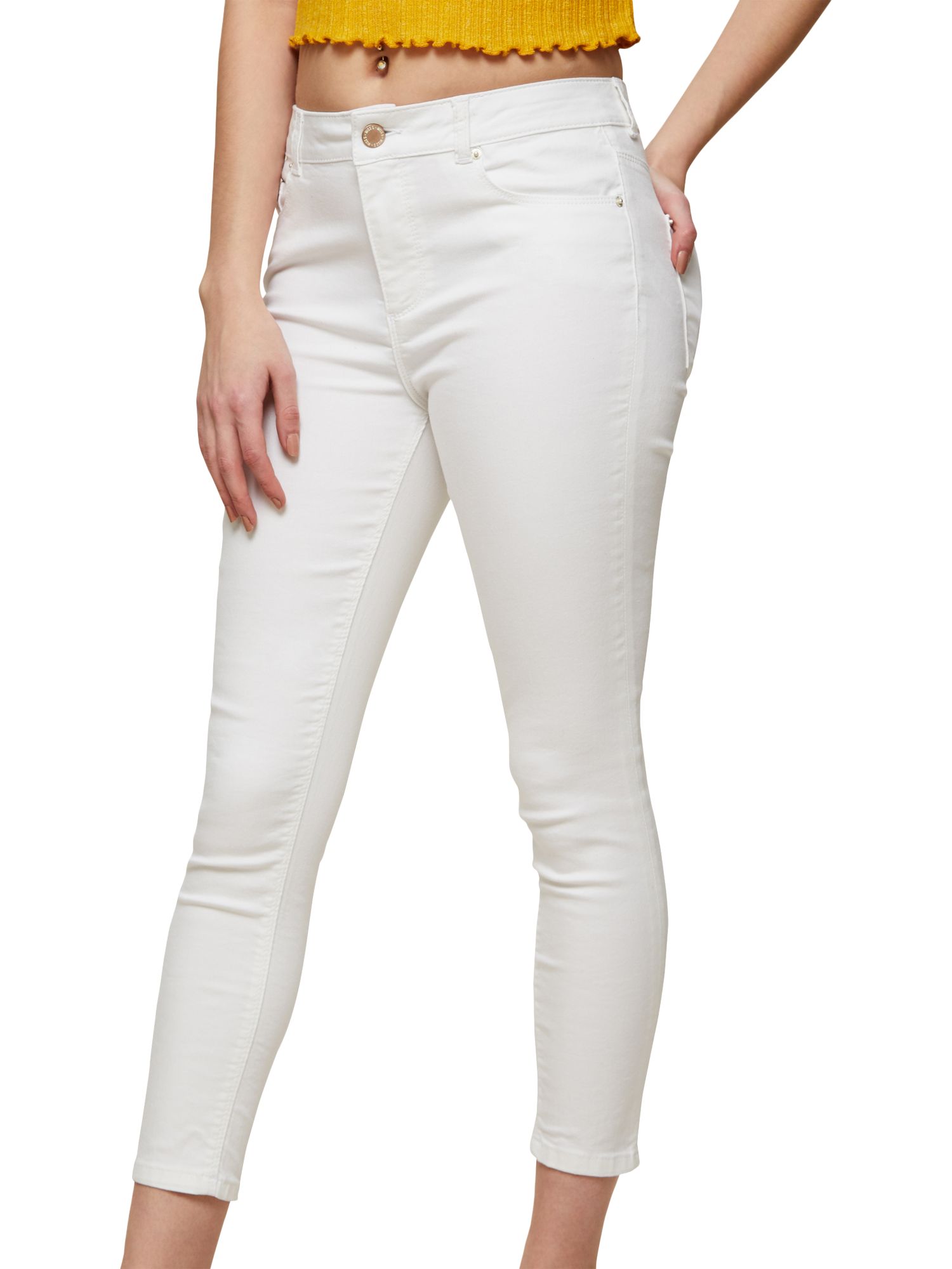 petite white jeans