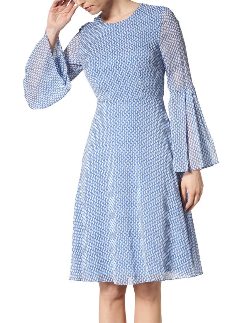 L.K.Bennett Abbie Silk Dress, Blue