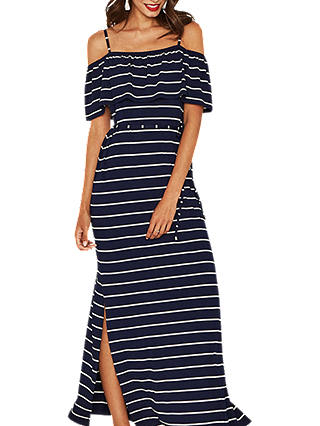 Oasis Striped Maxi Dress, Multi/Blue