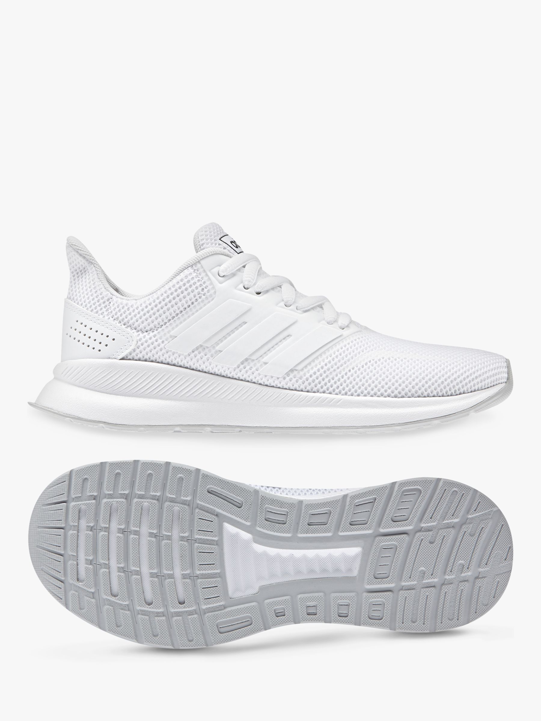ladies white leather adidas trainers