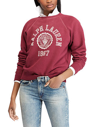 Polo Ralph Lauren College Sweatshirt, Aubergine