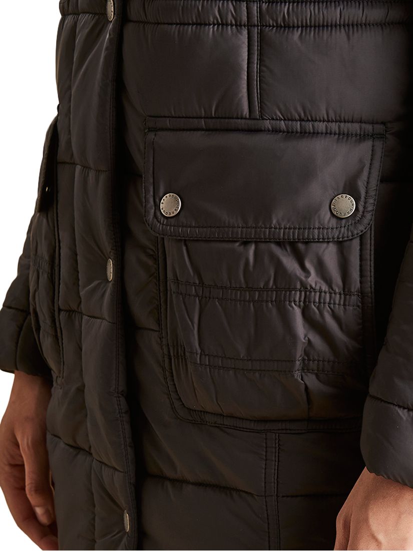 barbour foreshore baffle quilted hooded coat