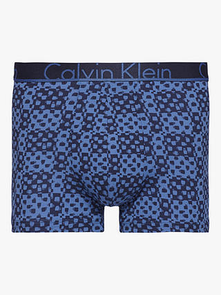 Calvin Klein Print Trunks, Blue