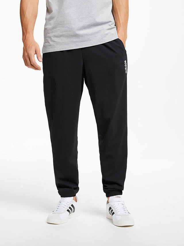 adidas Essential Stanford Tracksuit Bottoms, Black at John Lewis & Partners