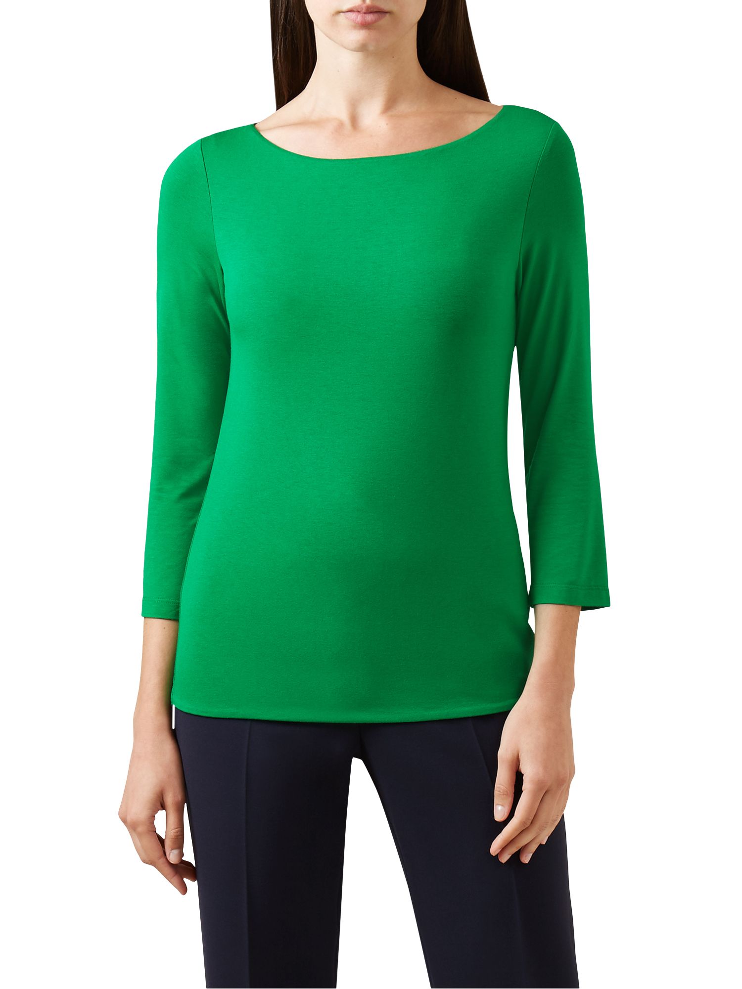 Hobbs Sonya Top, Apple Green at John Lewis & Partners