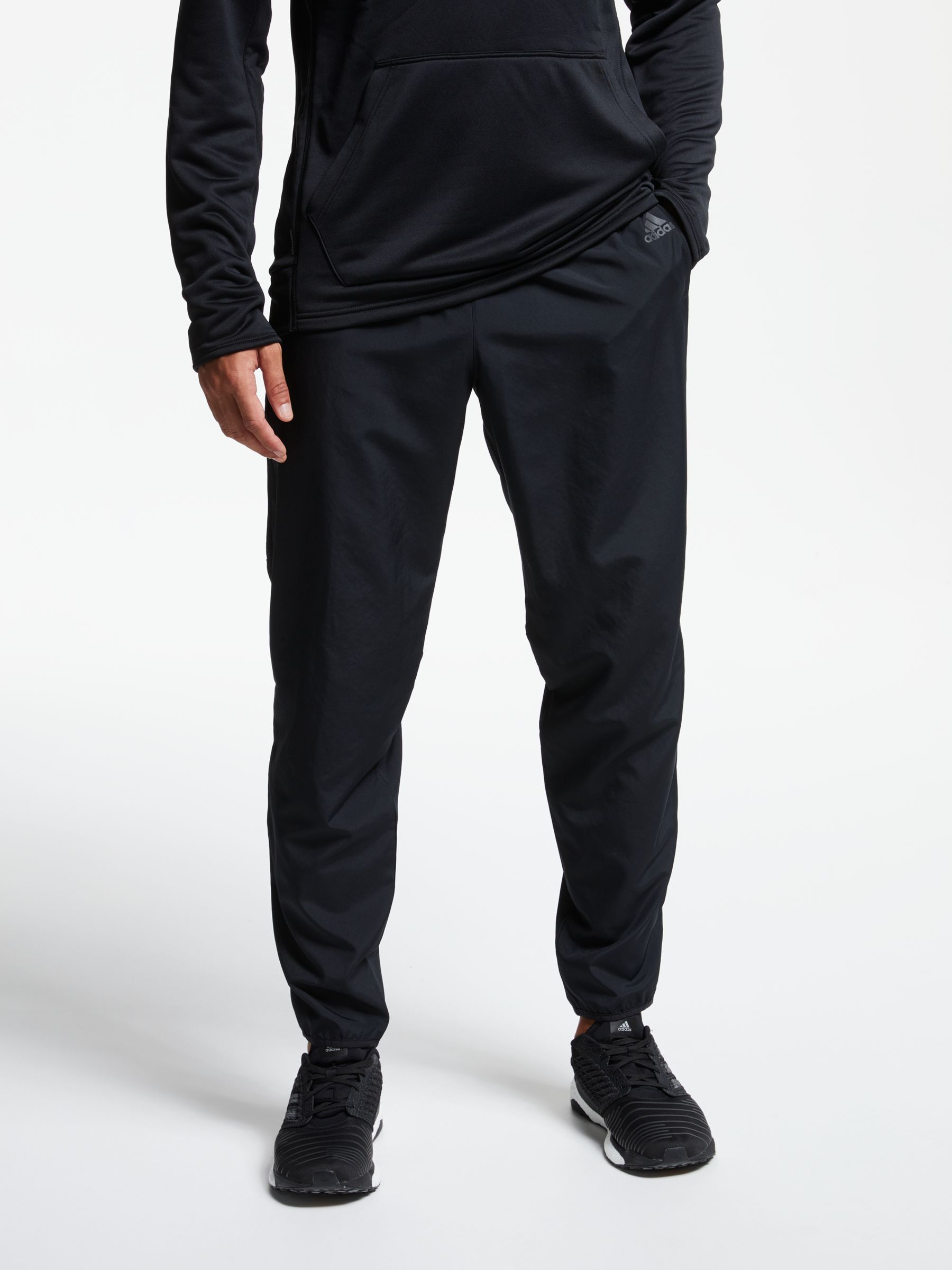 adidas all black tracksuit bottoms