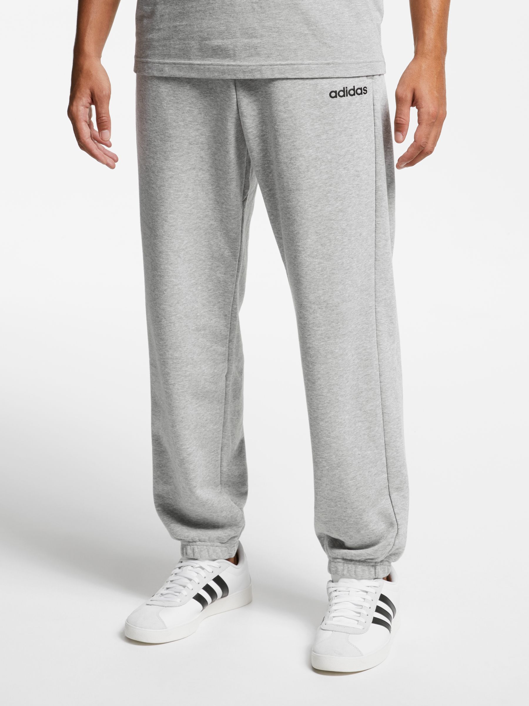 grey adidas jogging bottoms