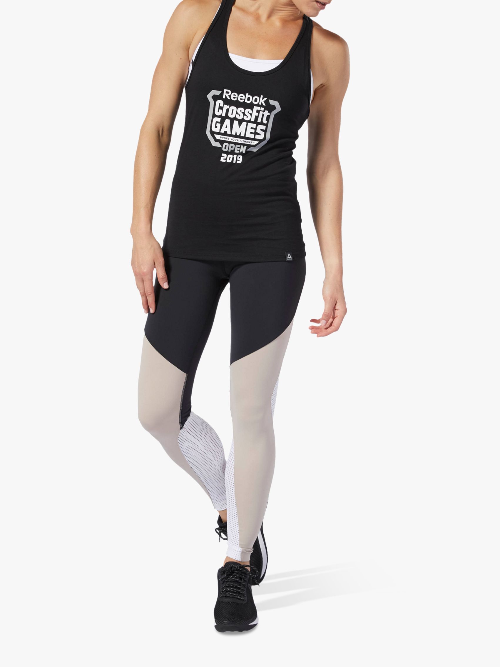 reebok lux colour block leggings