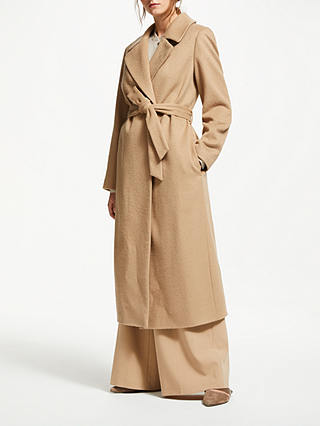 Modern Rarity Belted Wrap Coat, Camel
