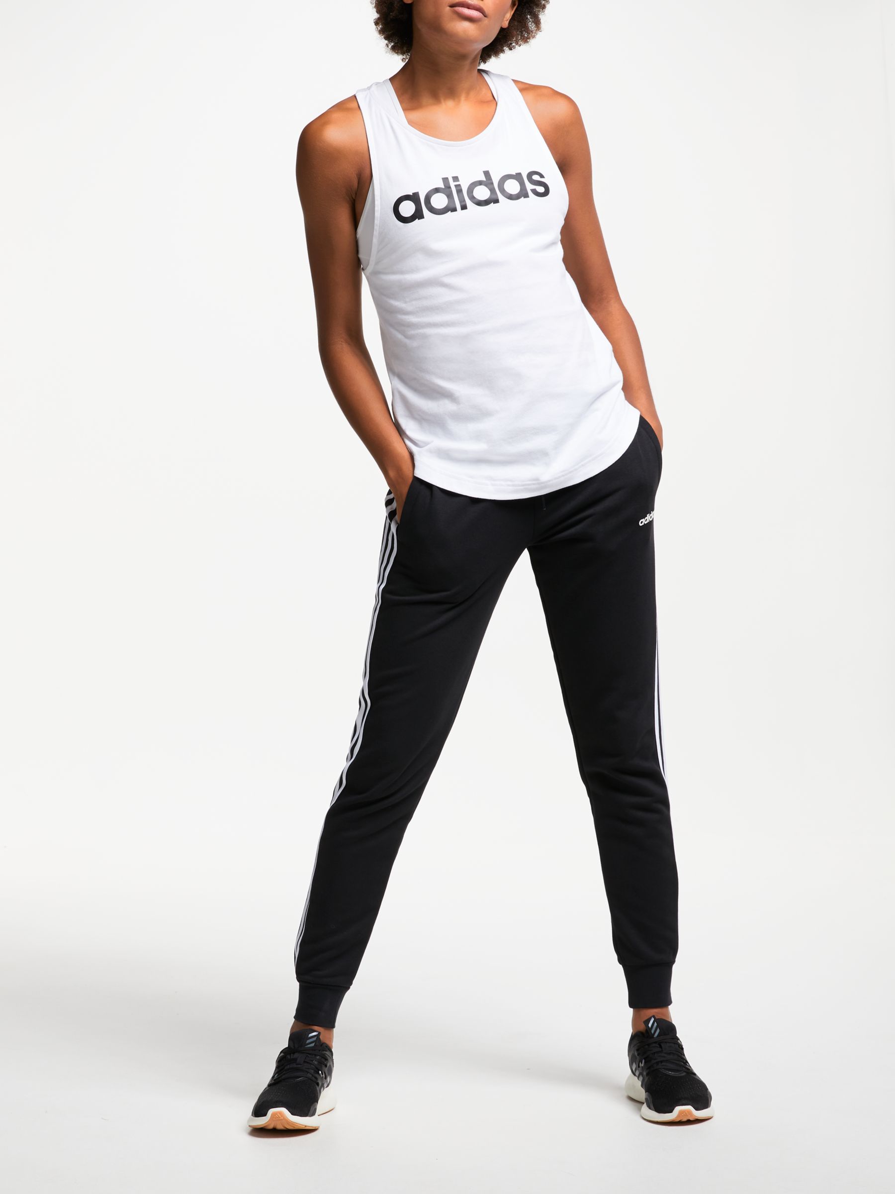 Adidas Essentials 3-Stripes Joggers Women's, Size: XS, Black