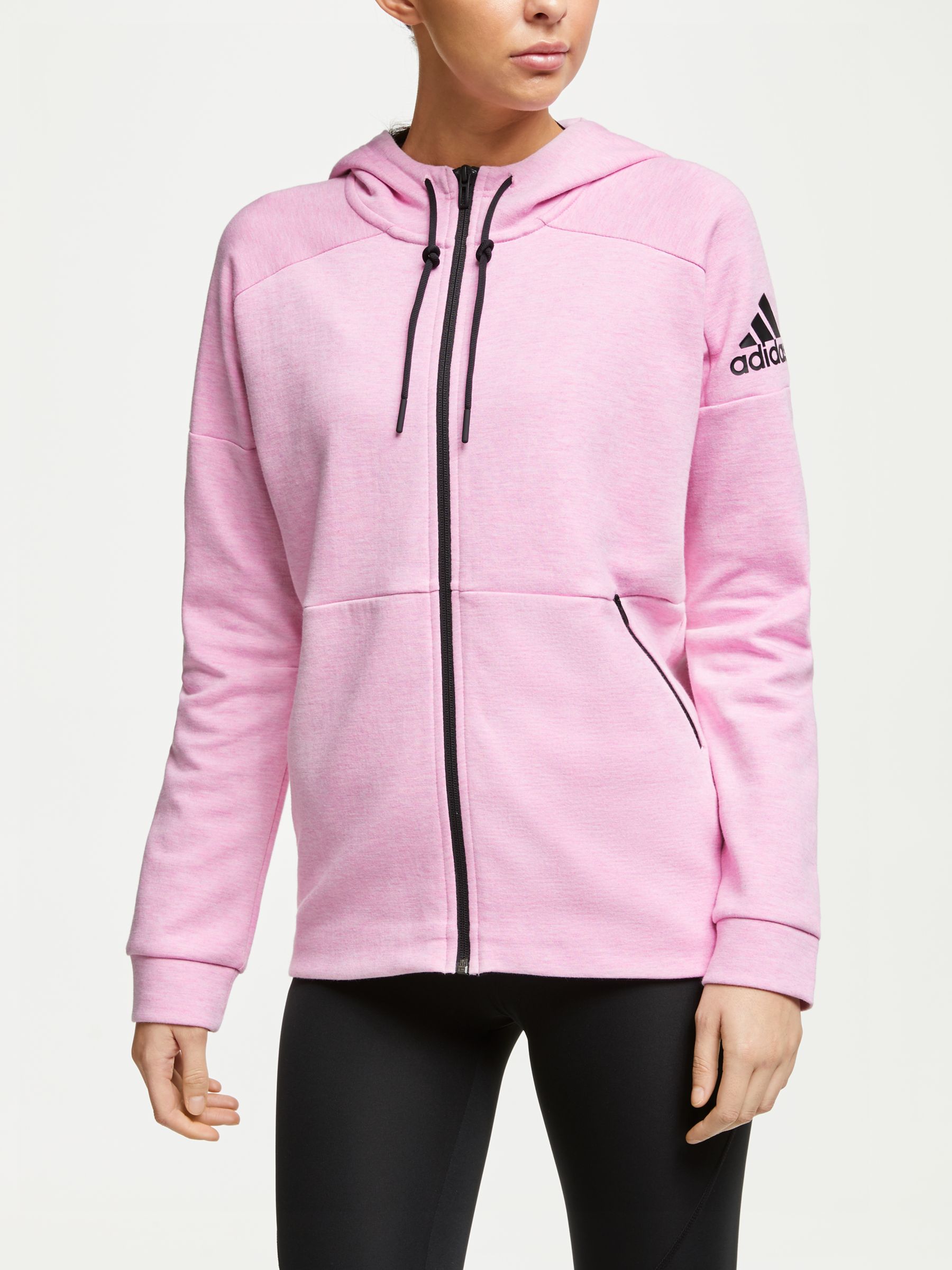 adidas pink zip up jacket