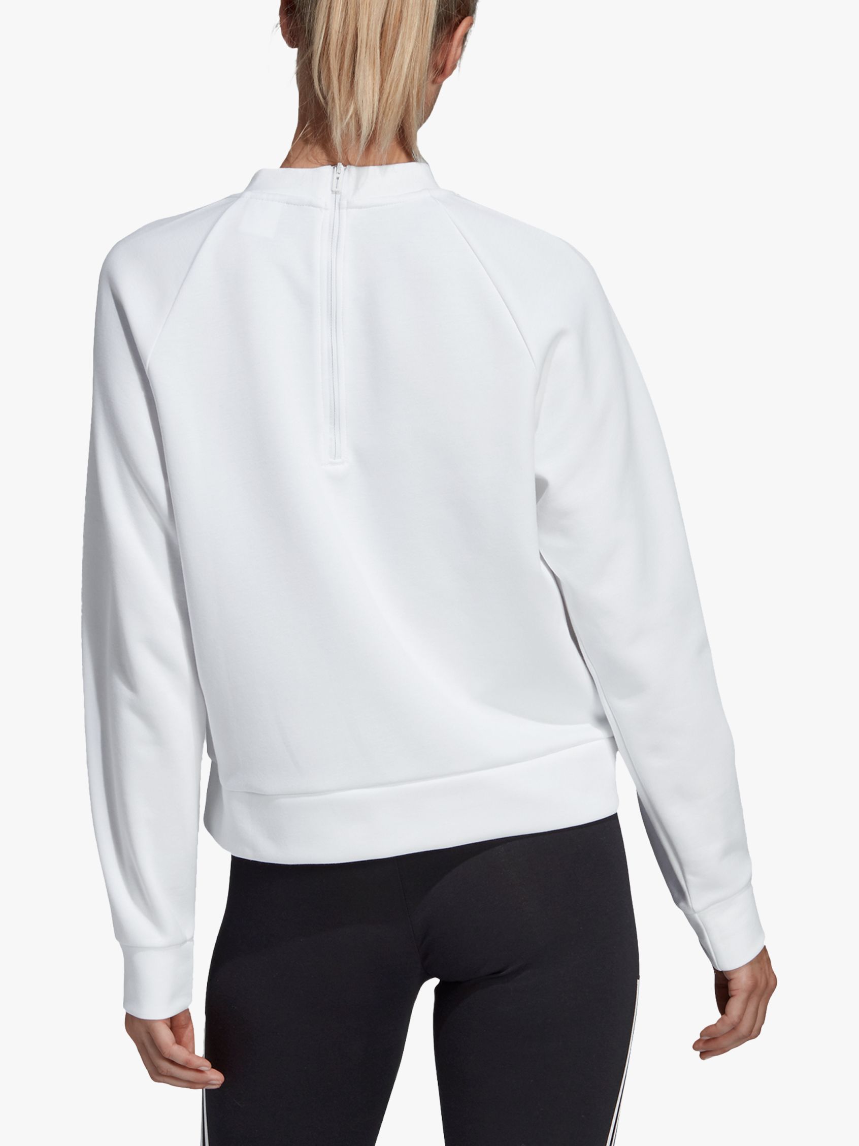 adidas ID Glory Crew Neck Sweatshirt, White at John Lewis & Partners