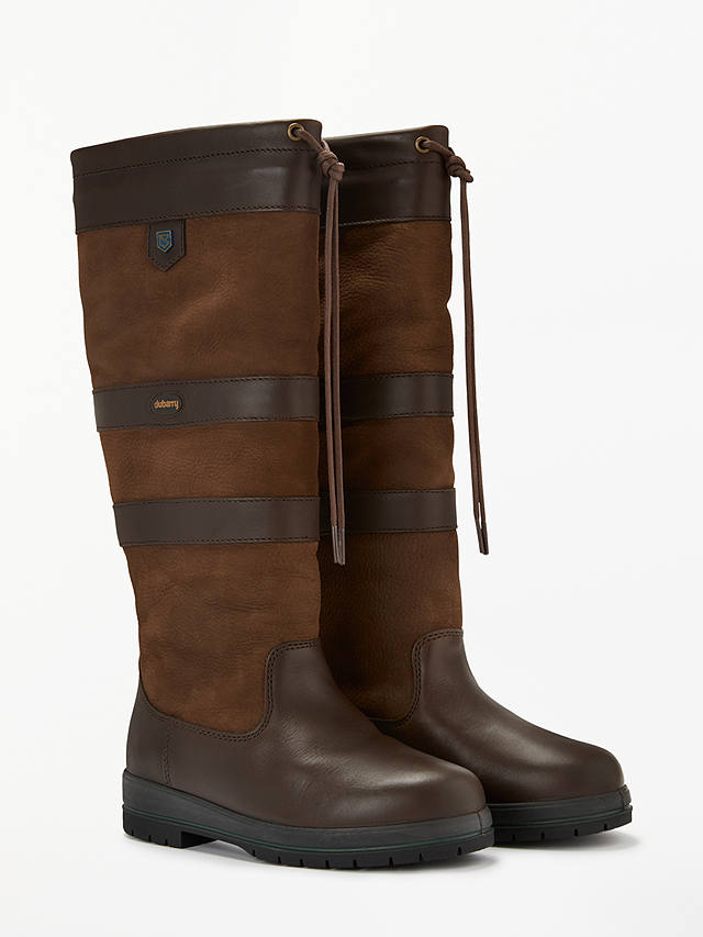 Dubarry Galway Gortex Wide Calf Waterproof Knee High Boots, Walnut Leather