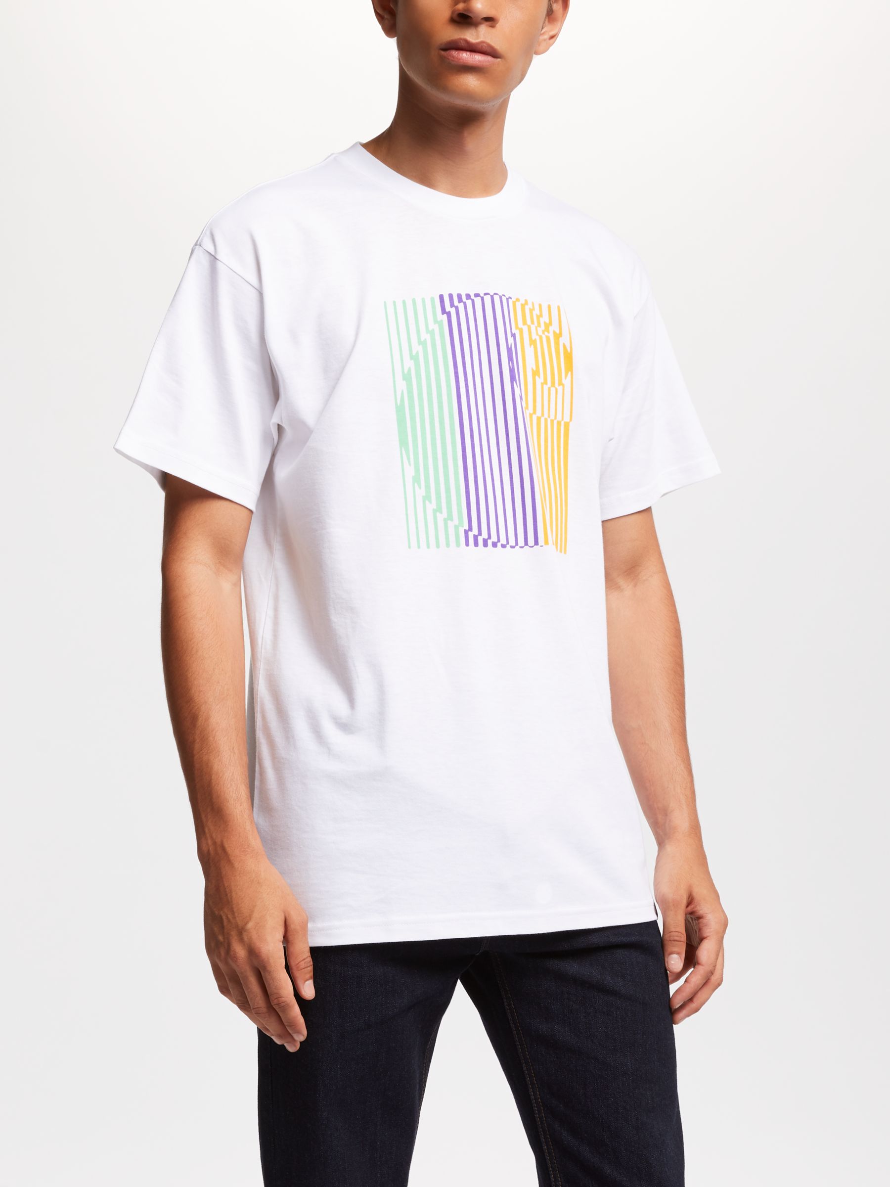 Carhartt WIP Stripe Logo T-Shirt, White