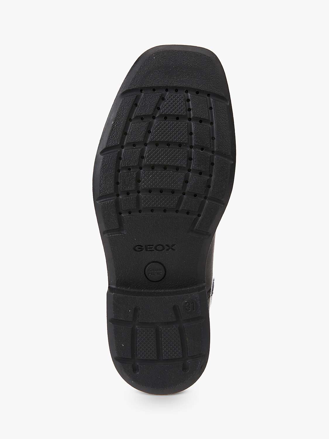 Buy Geox Kids' J Federico Lace Shoes, Black Online at johnlewis.com