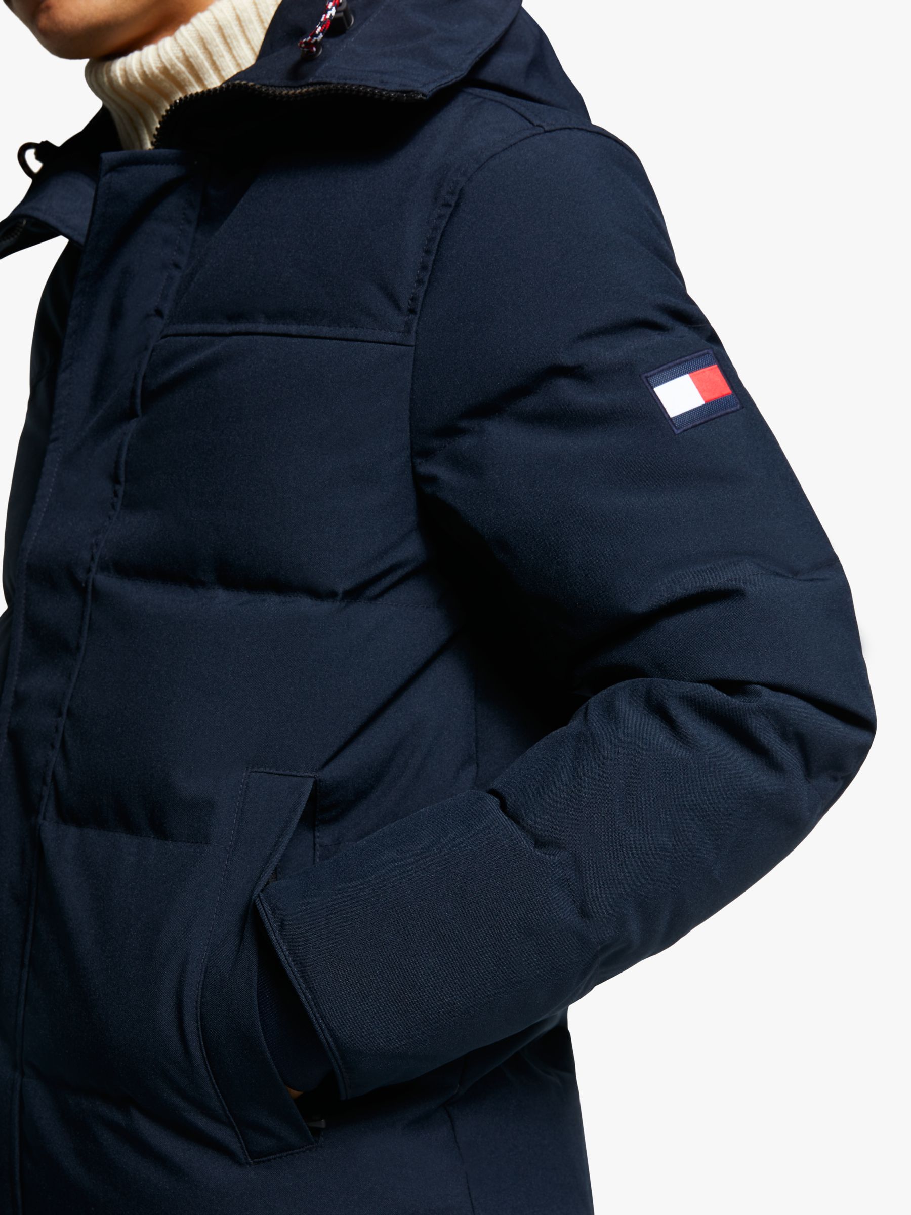 tommy hilfiger heavy canvas down bomber