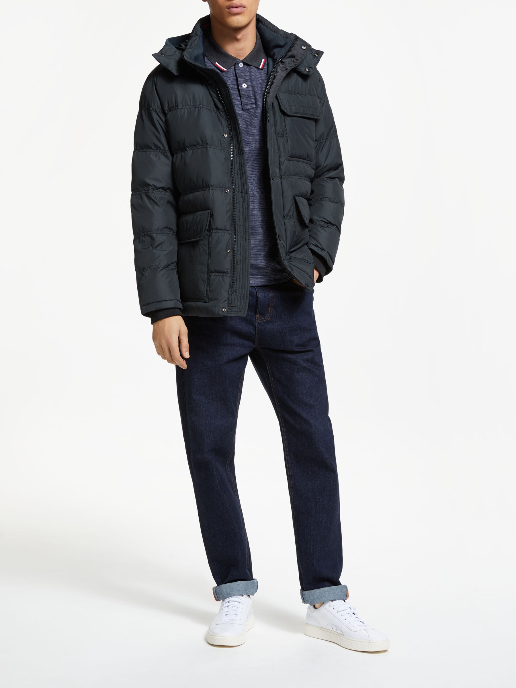 tommy down hooded bomber