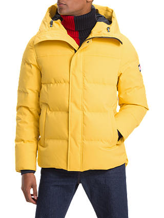 Tommy Hilfiger Canvas Down Bomber Jacket, Yellow