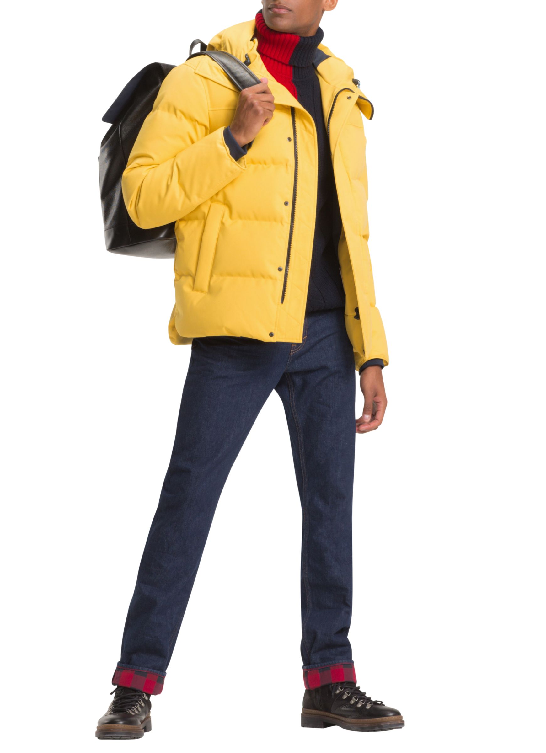 hilfiger jacket yellow