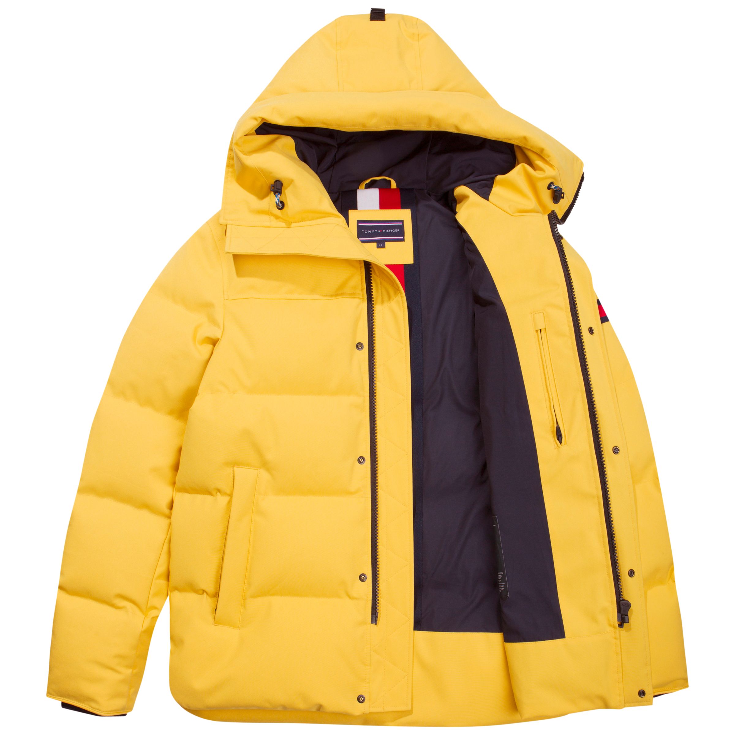 tommy hilfiger coat yellow