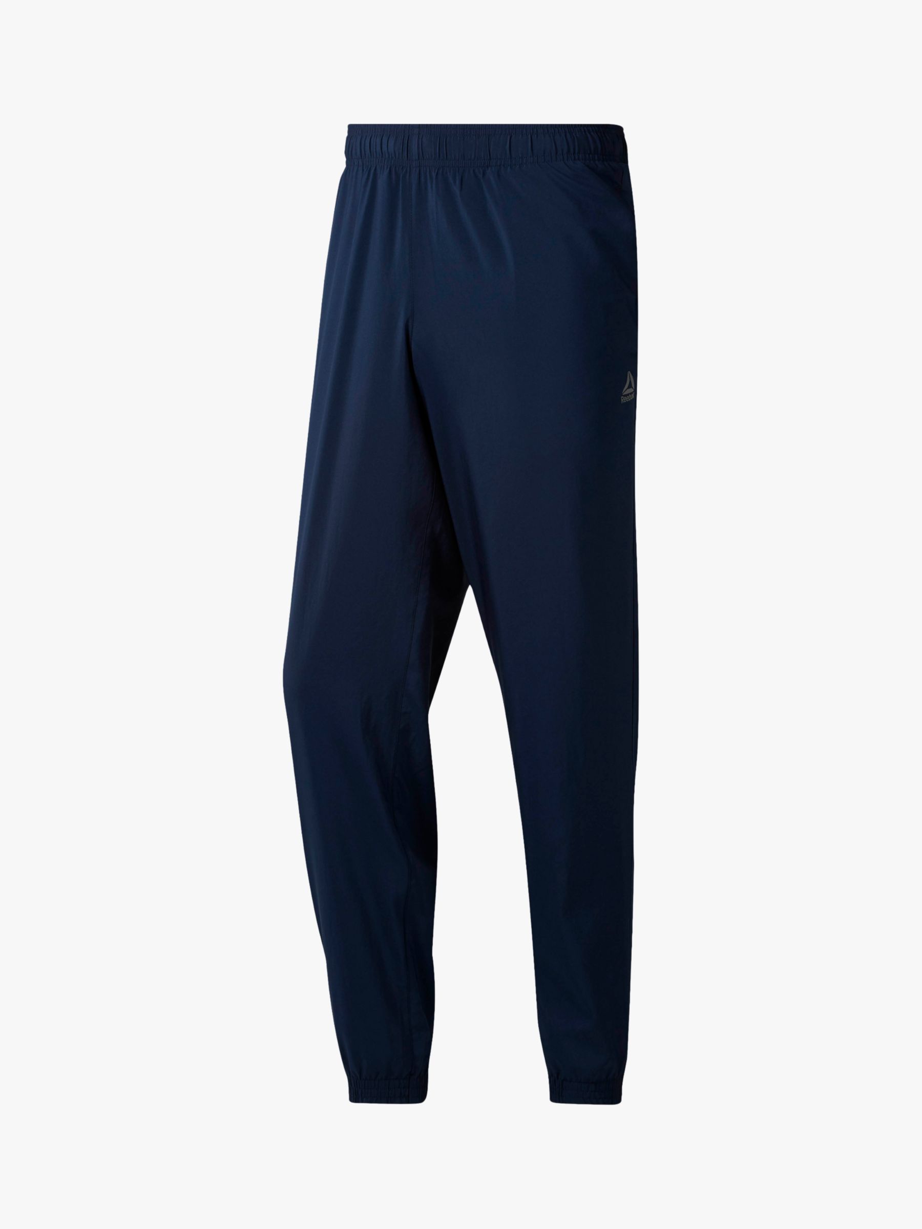 Reebok Training Essentials Cuffed Tracksuit Bottoms, Navy at John Lewis ...