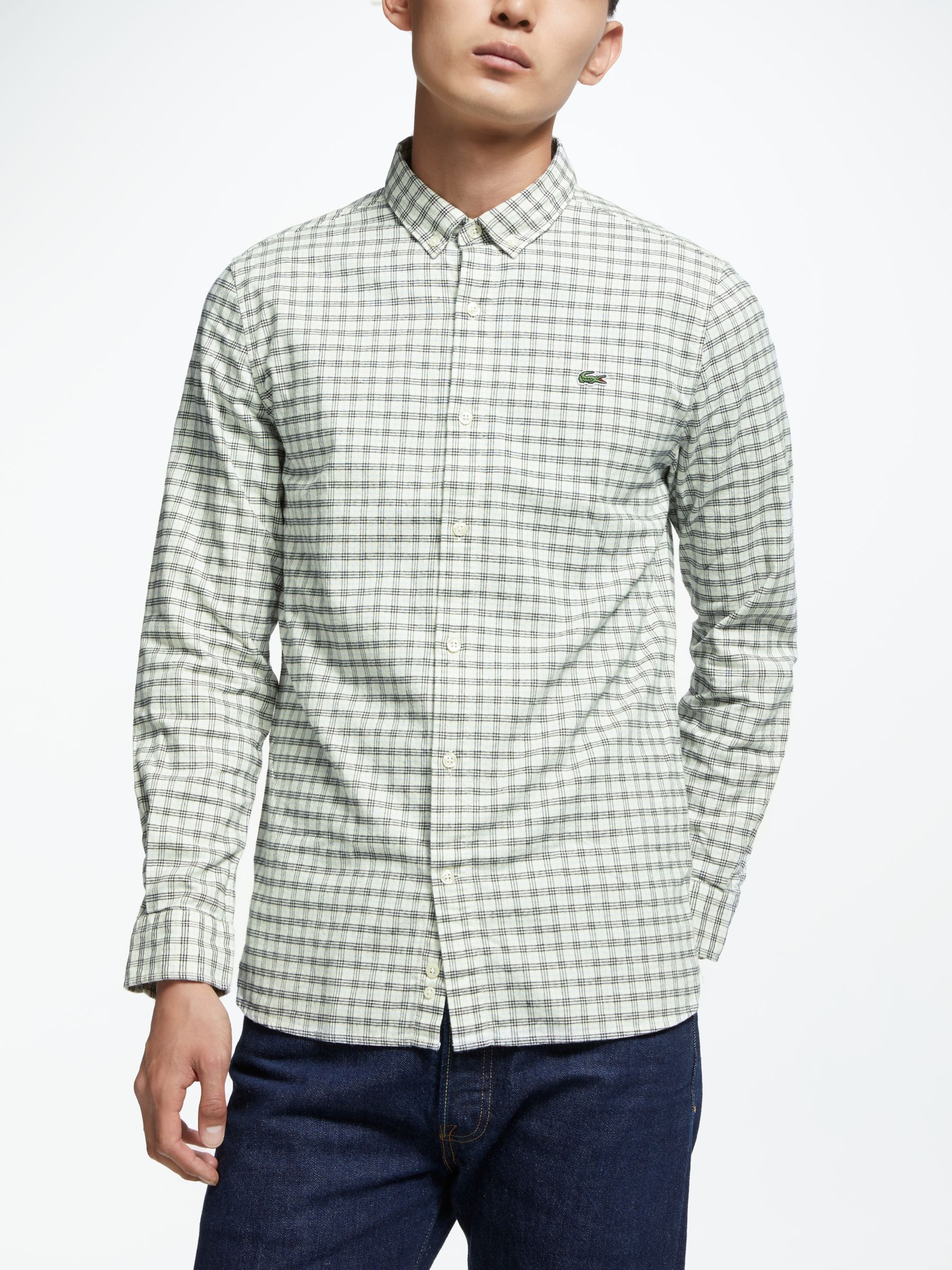 lacoste checkered shirt