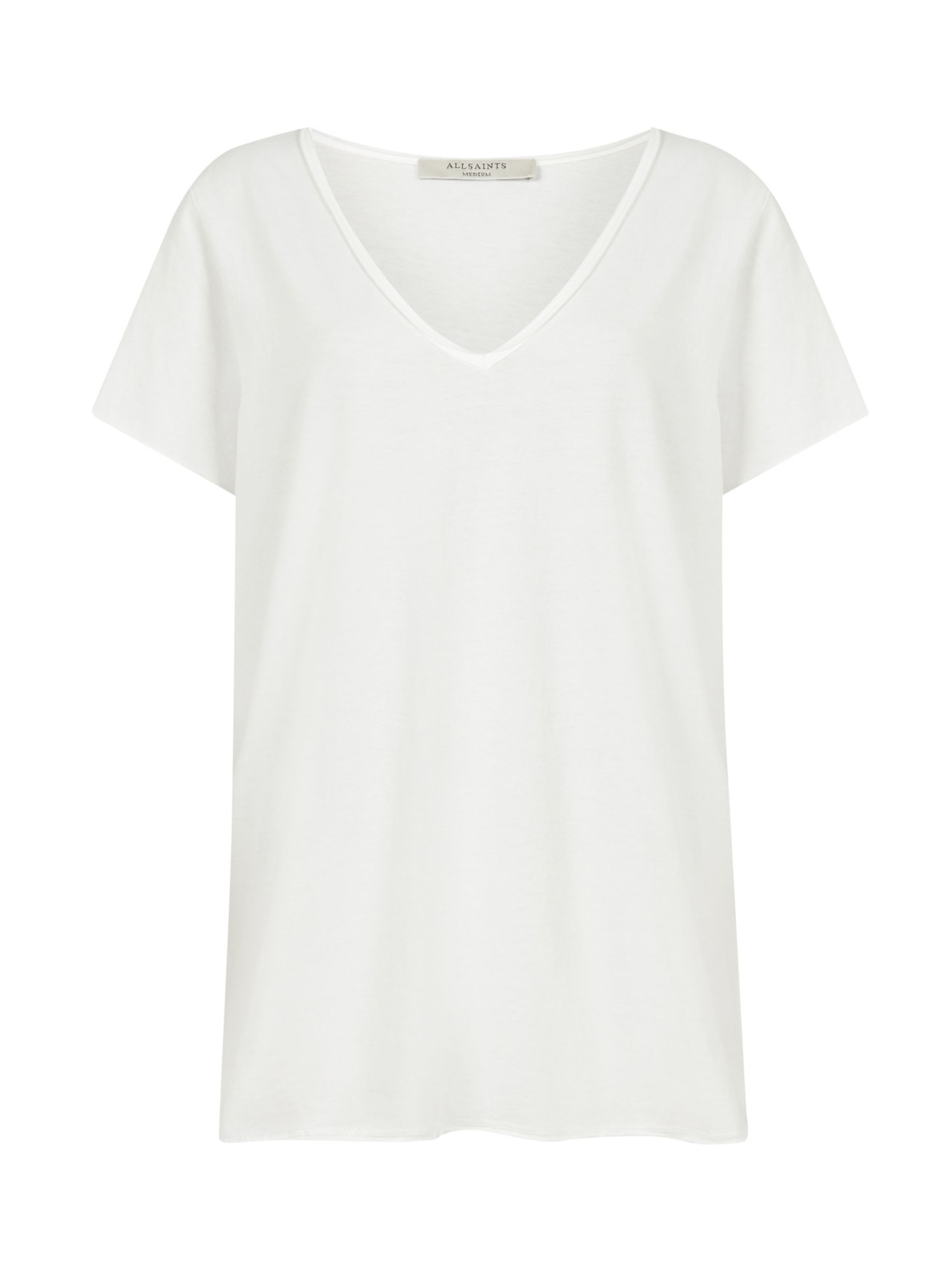 AllSaints Emelyn Tonic T-Shirt, Chalk White at John Lewis & Partners