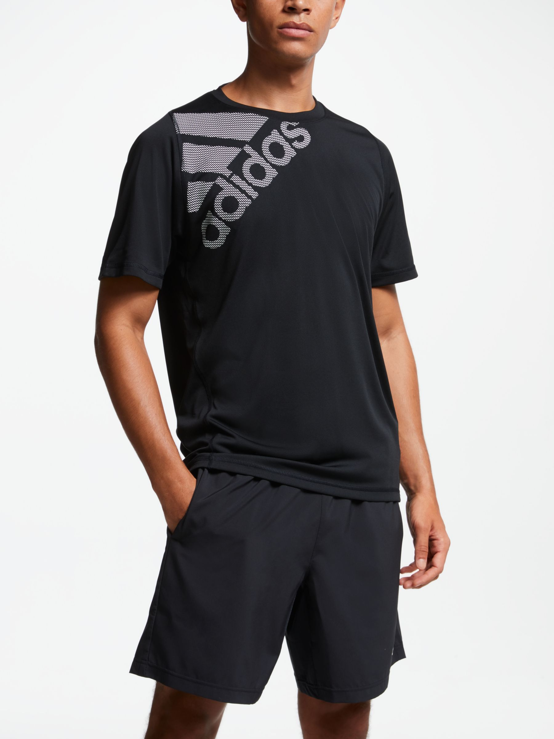 adidas FreeLift Badge of Sport Graphic T-Shirt, Black