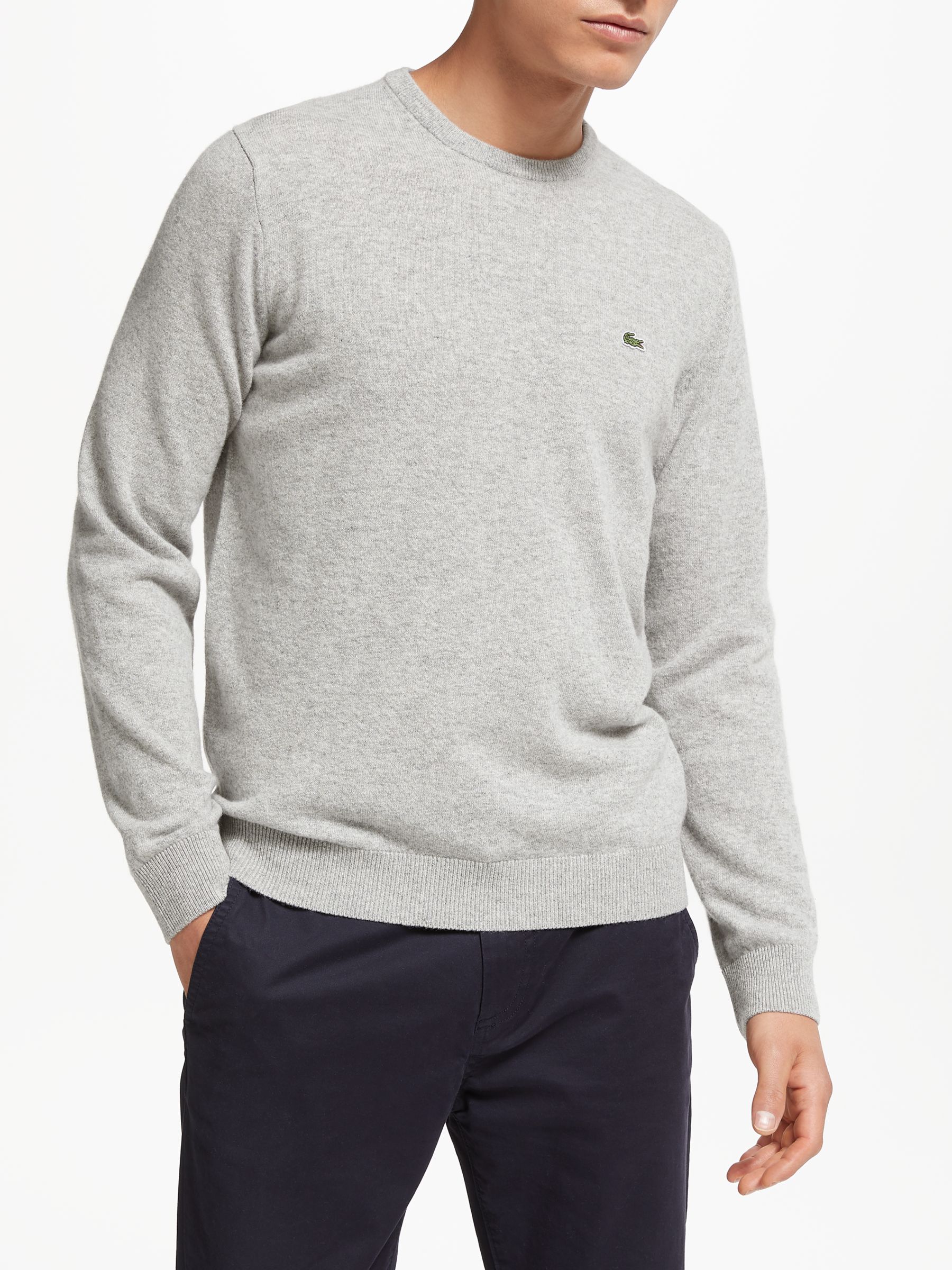 lacoste grey wool jumper