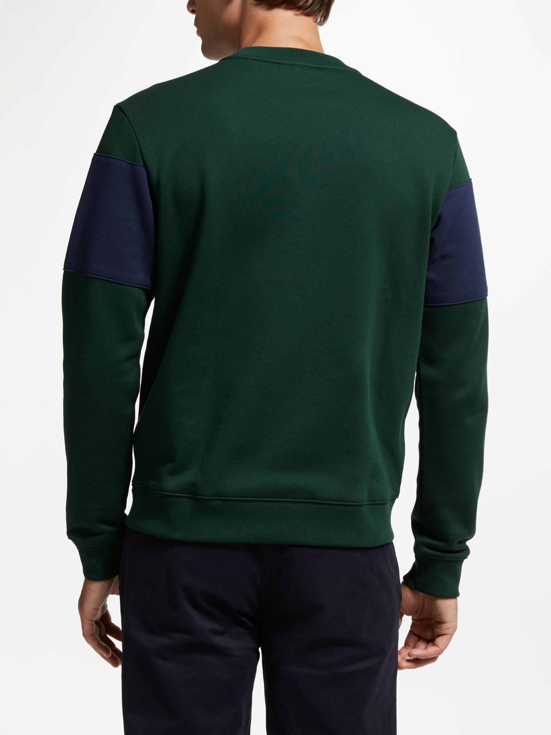 lacoste block crew sweatshirt