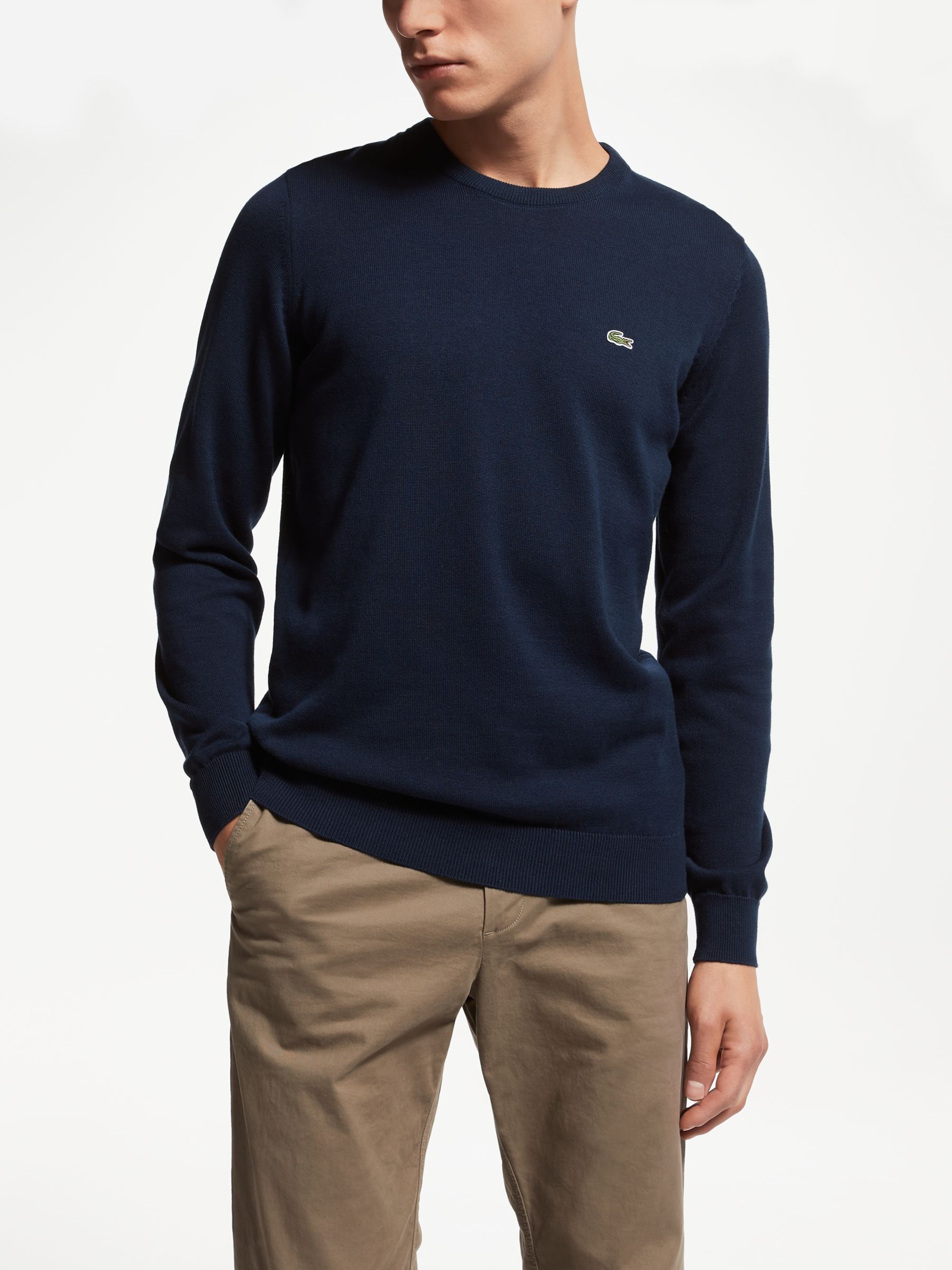 lacoste navy blue jumper