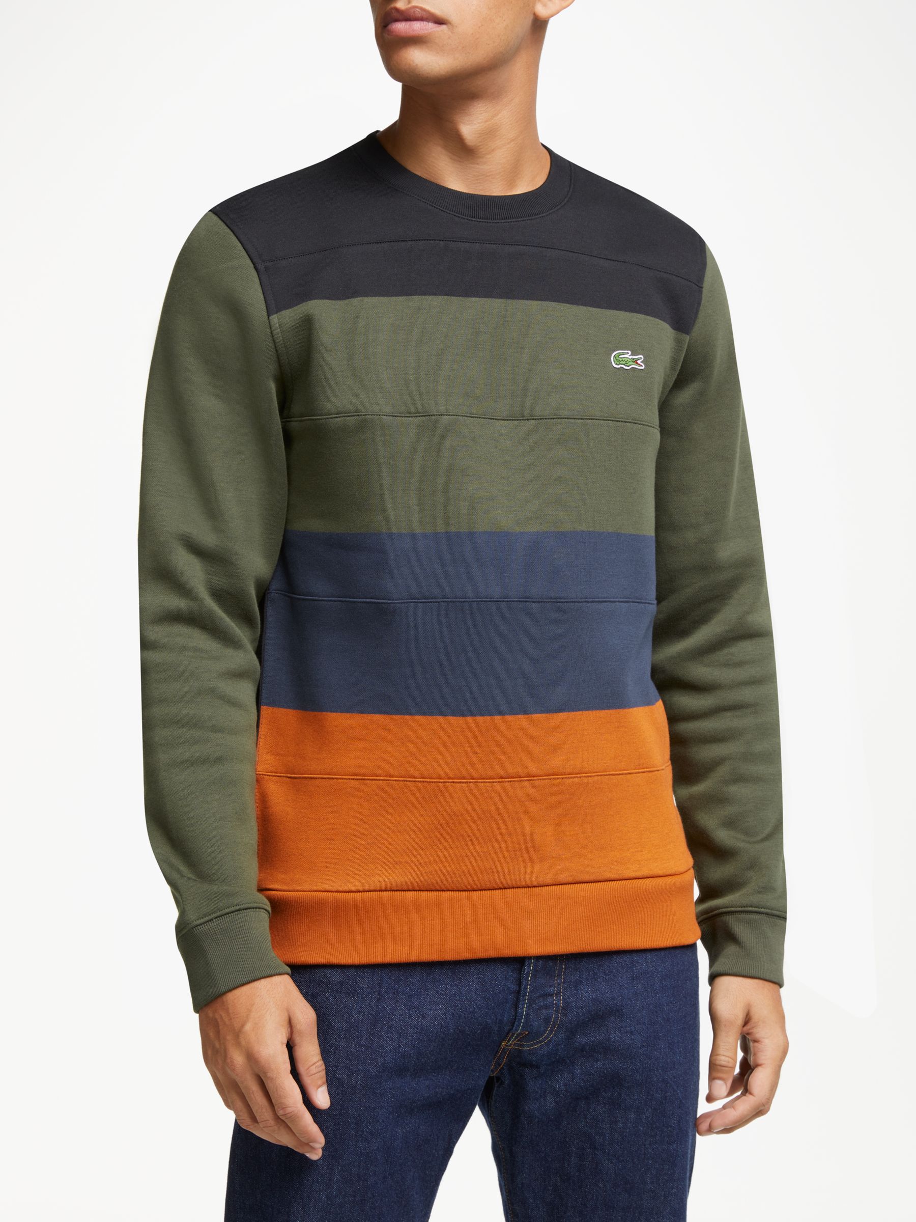 lacoste colour block sweatshirt