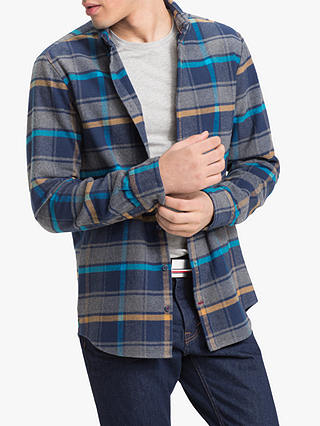 Tommy Hilfiger Checked Heavy Flannel Shirt, Blue