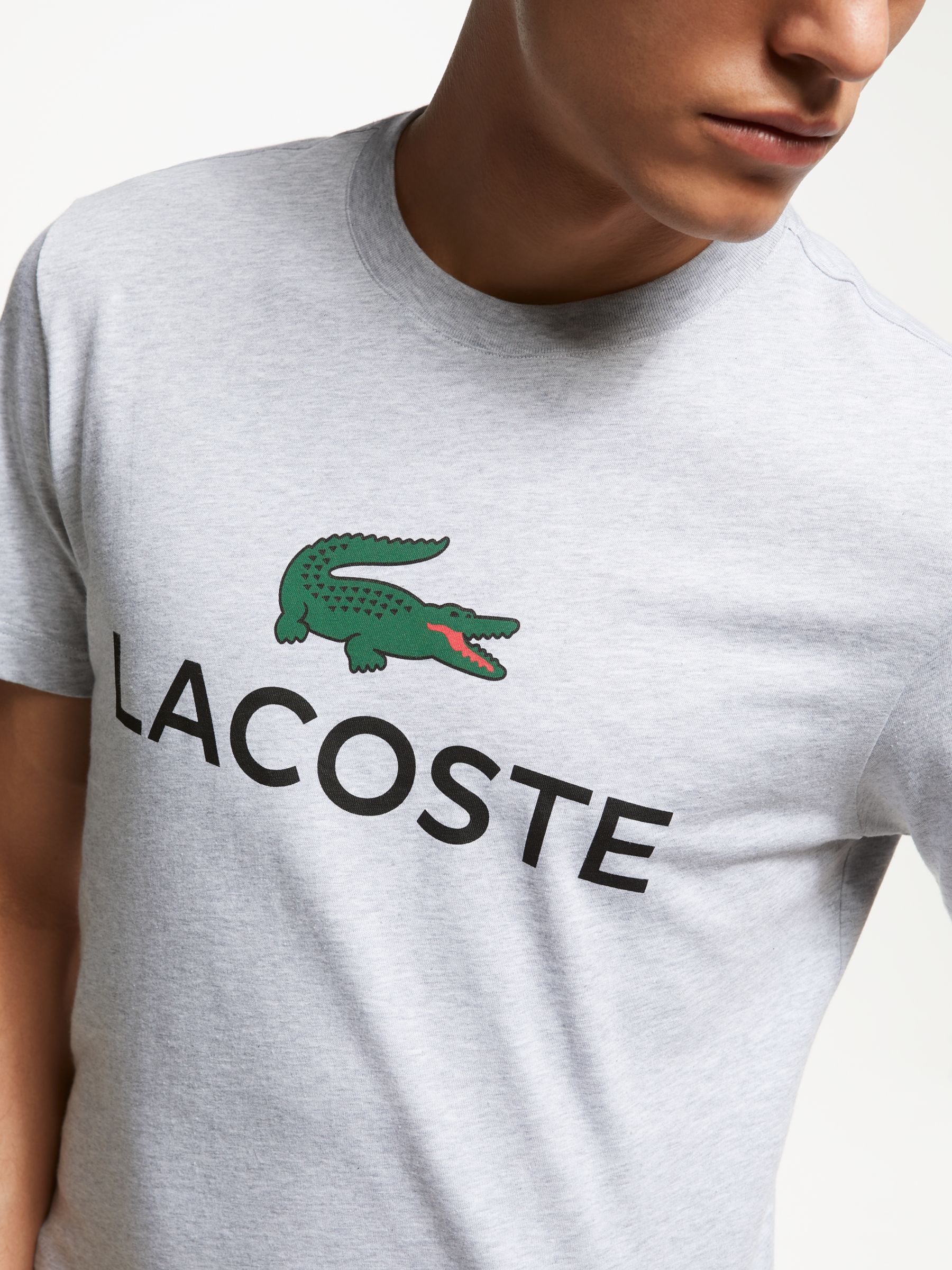 lacoste grey crocodile logo