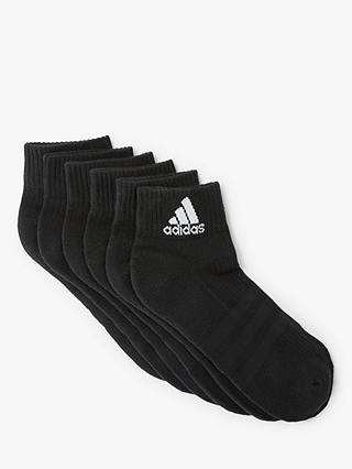 adidas 3S Performance Ankle Half Cushioned Socks, Pack of 6