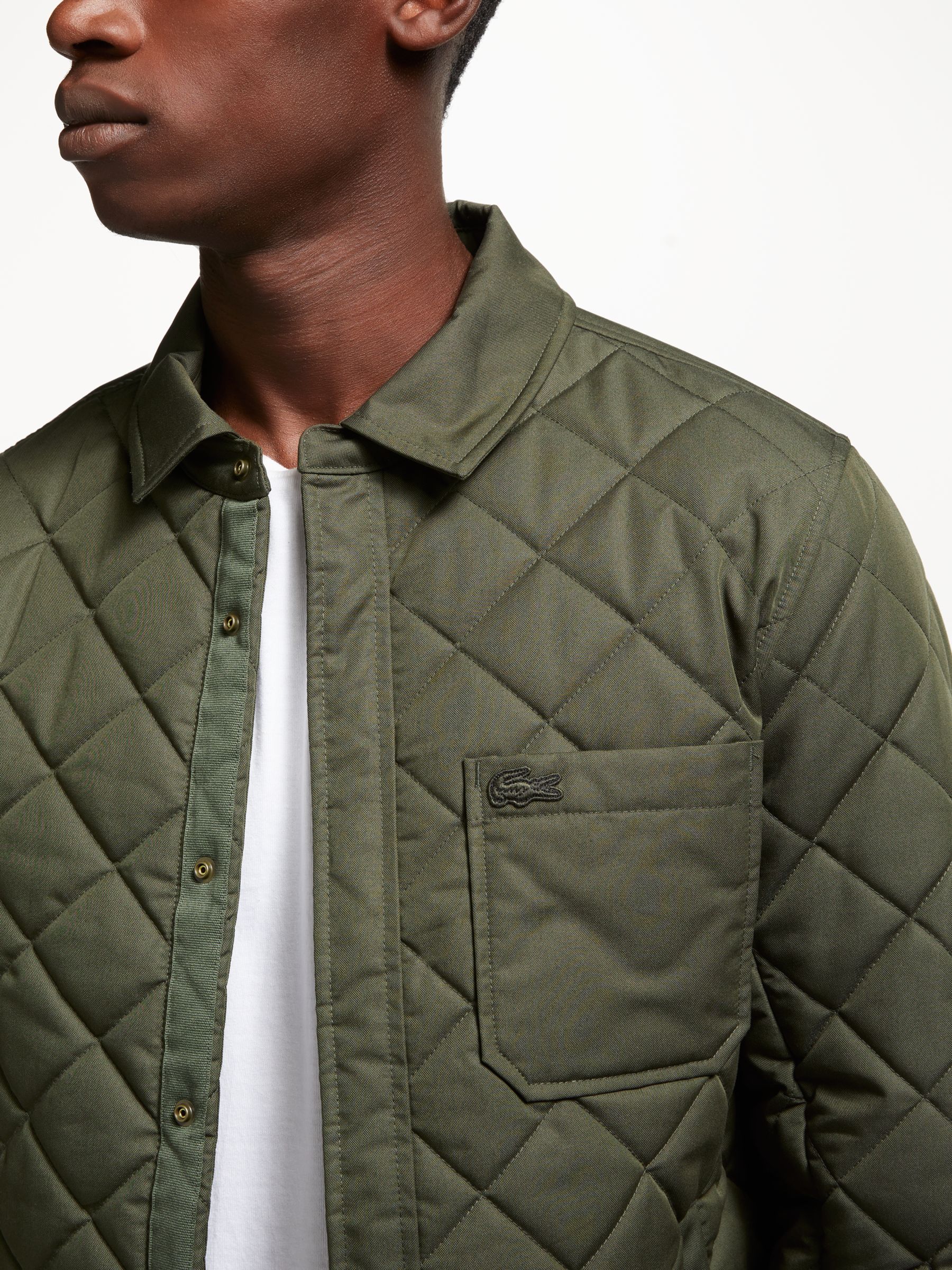 lacoste quilted vest