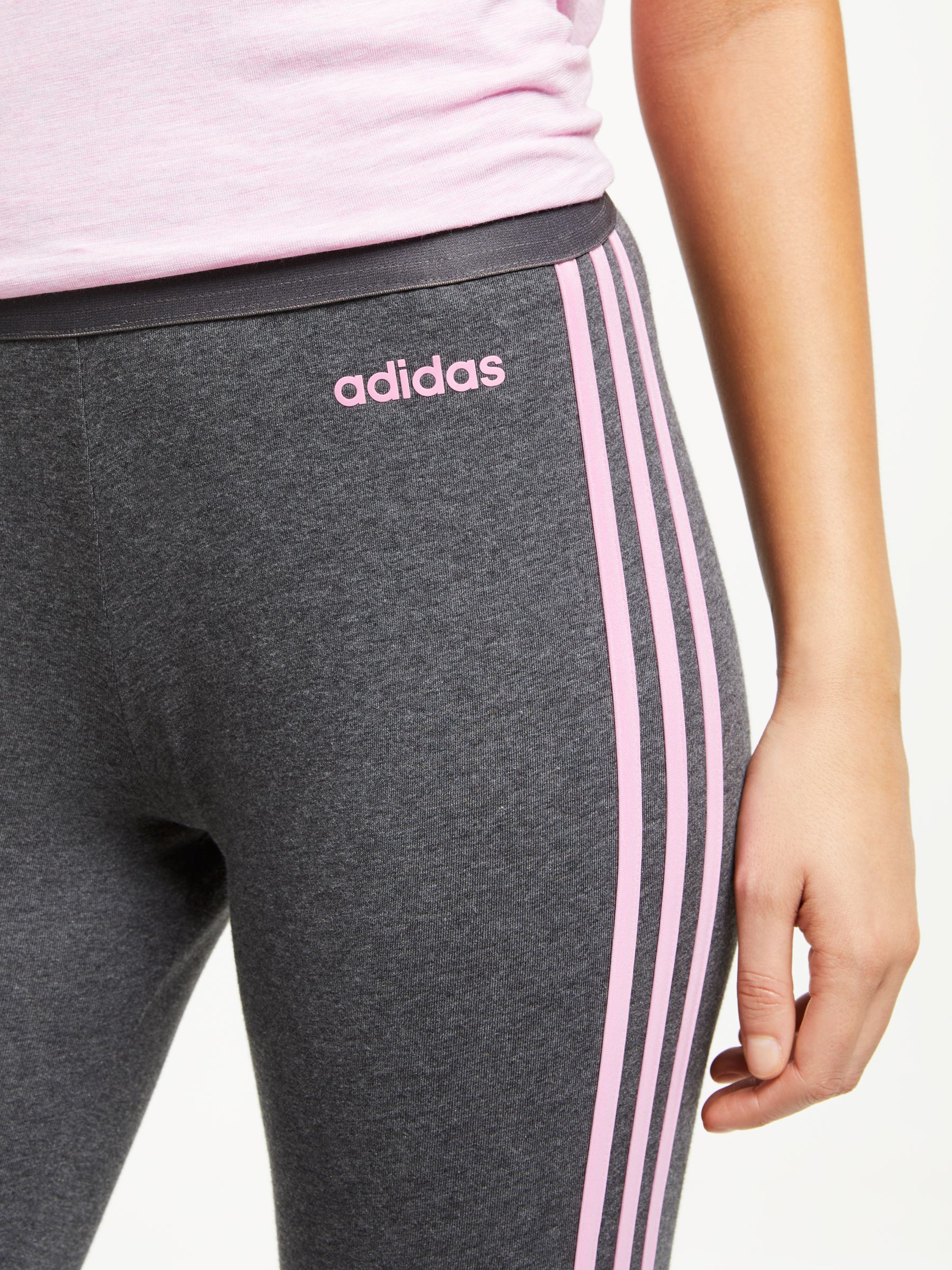 adidas grey and pink leggings