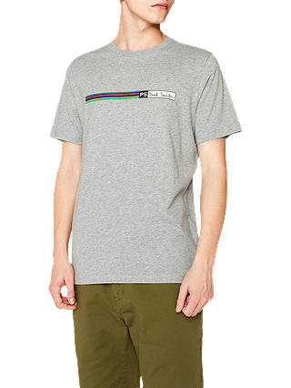 PS Paul Smith Stripe Logo T-Shirt, Grey