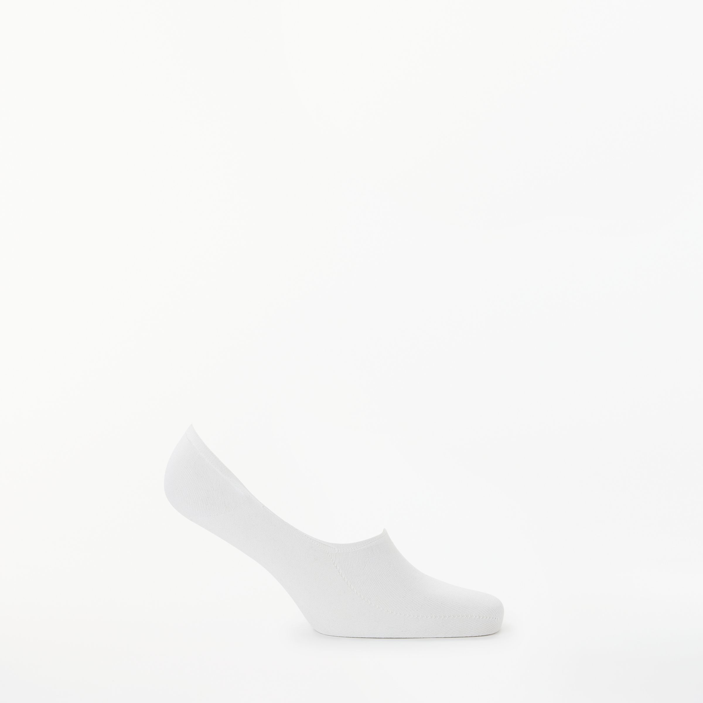 John Lewis Invisible Trainer Socks, White at John Lewis & Partners