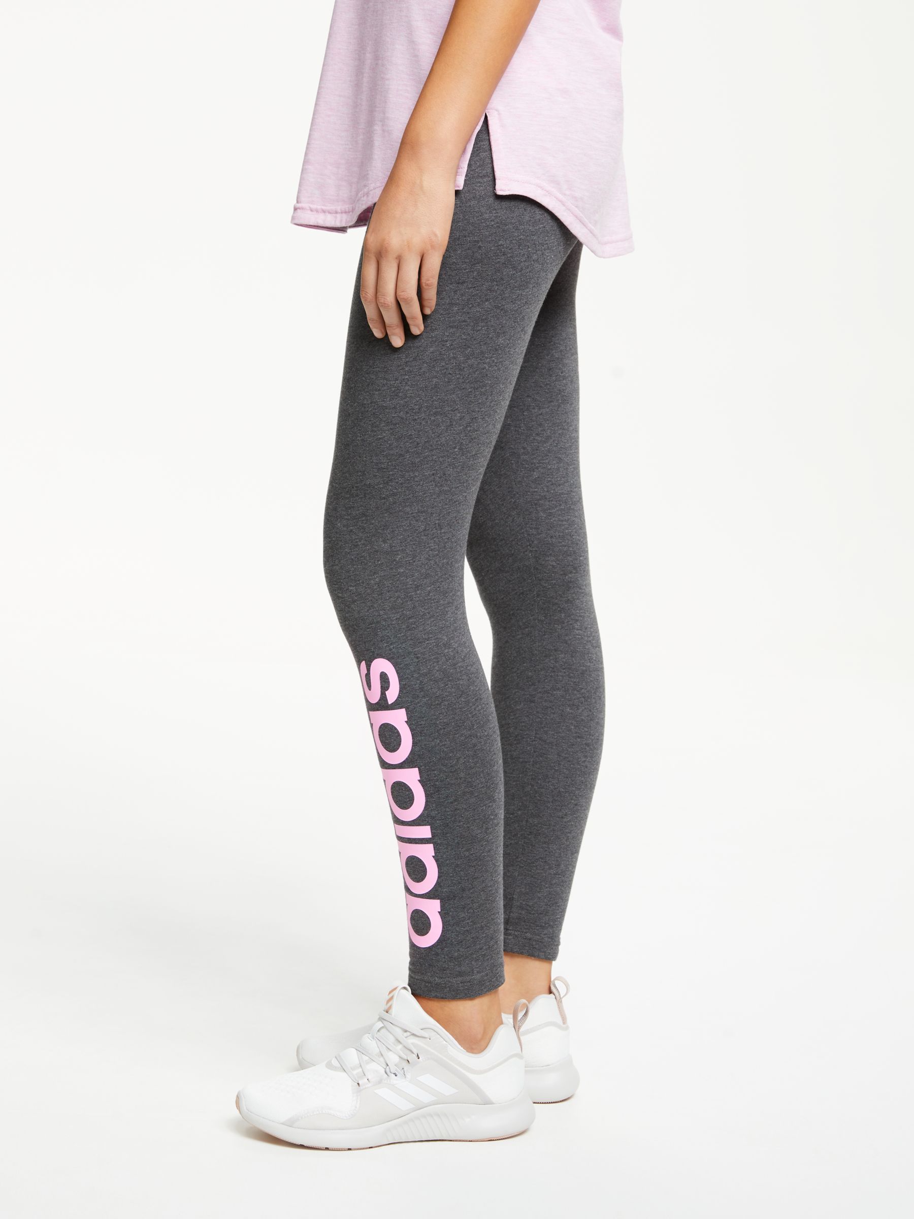 adidas pink and grey leggings