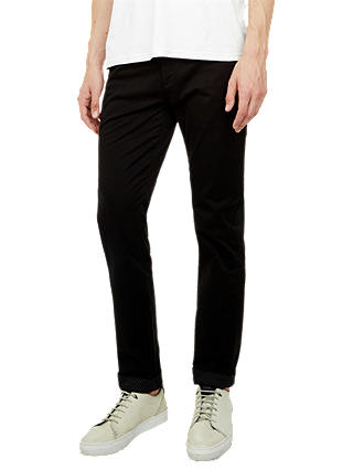 Ted Baker Tapeleb Tapered Chinos, Black