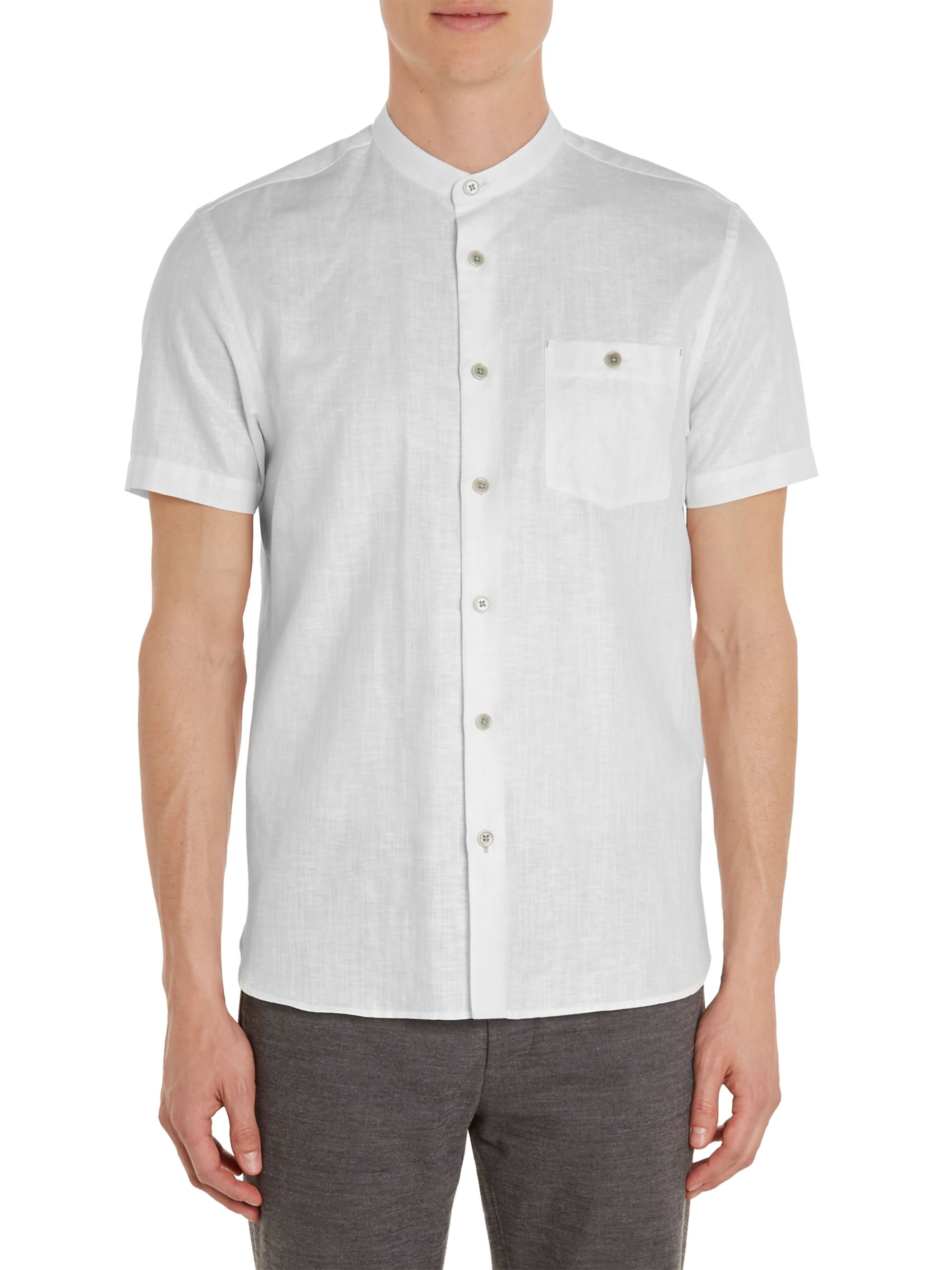 Ted Baker Selday Linen Cotton Short Sleeve Shirt