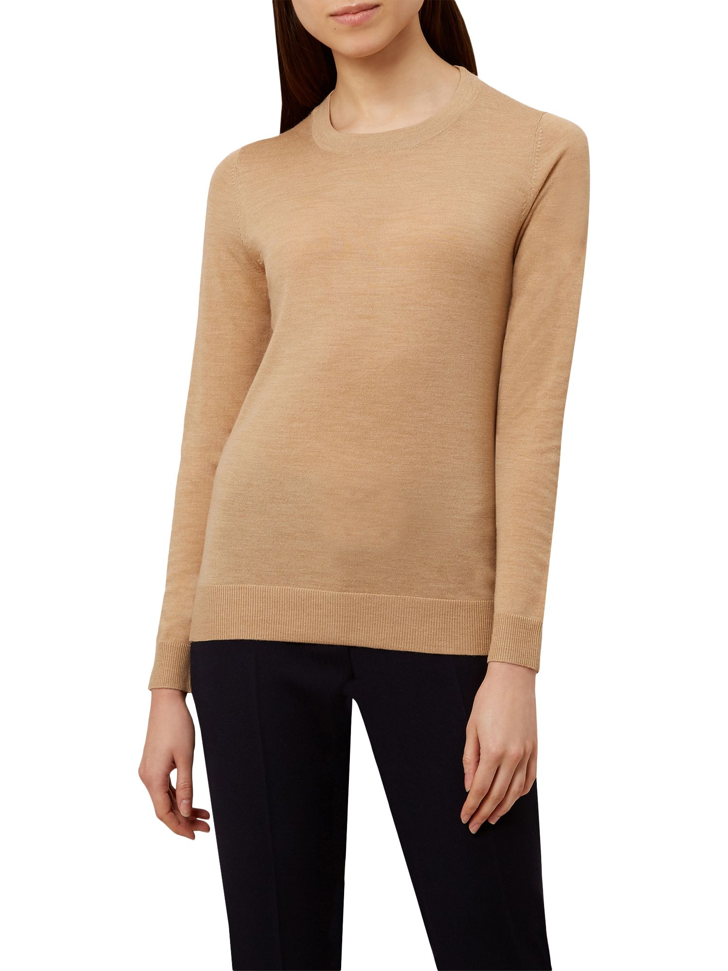 Hobbs Penny Knitted Sweater, Camel