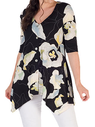 Chesca Floral Jersey Top, Multi