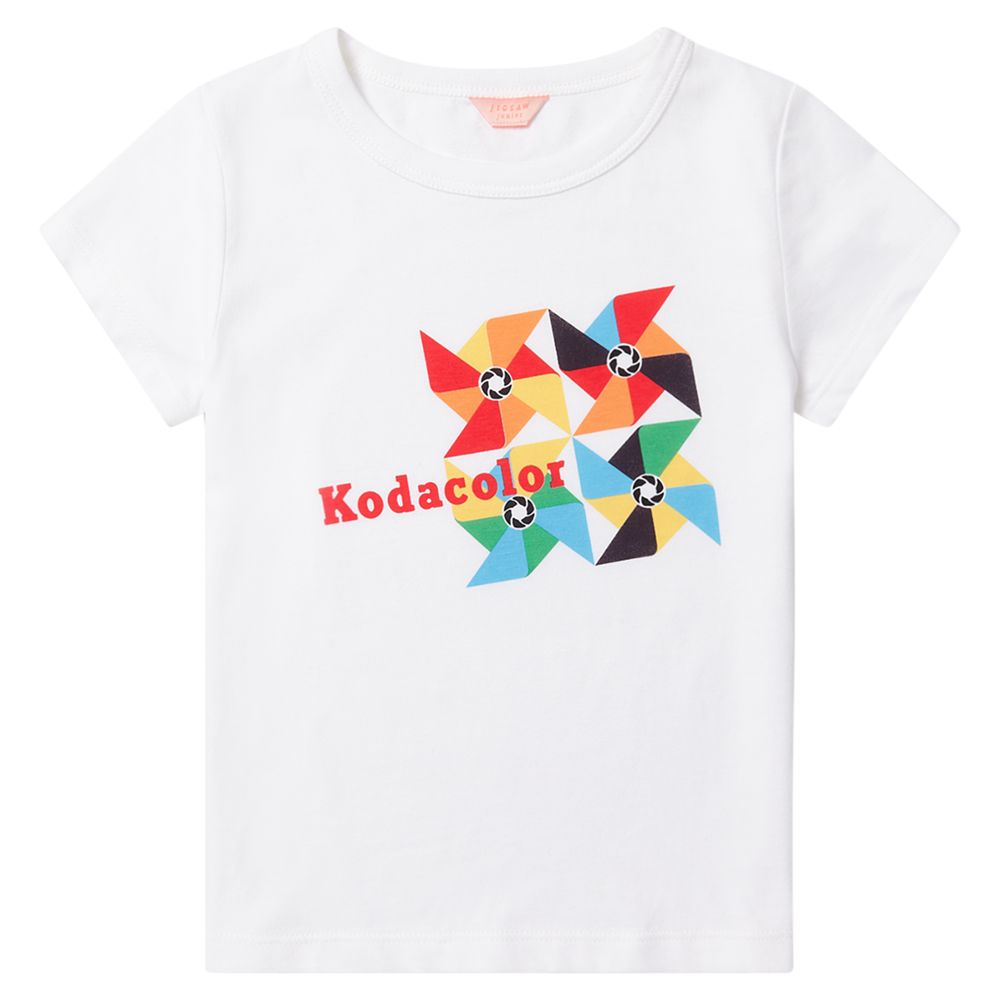Jigsaw Girls' Mini Kodak T-Shirt, White