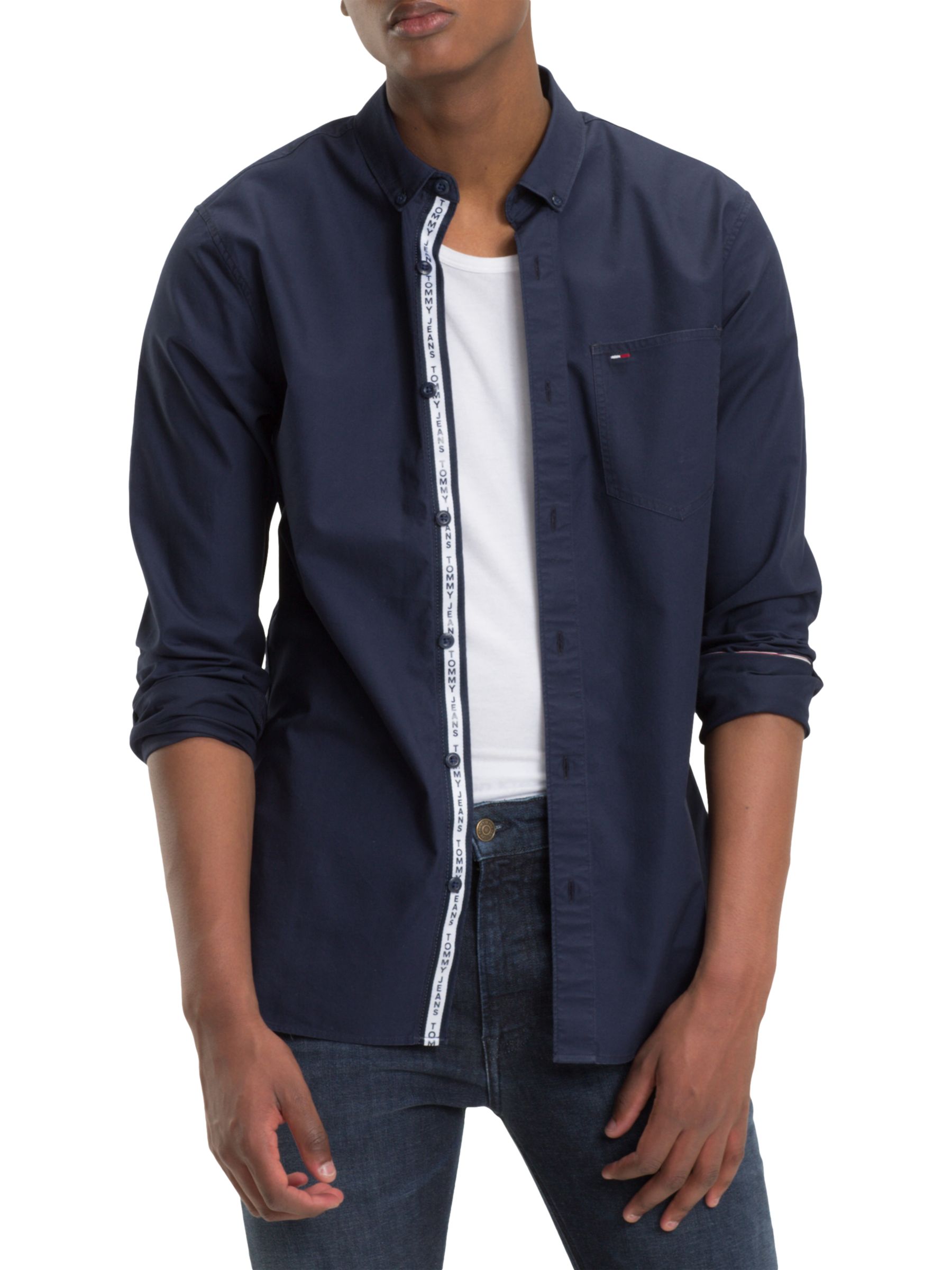 Tommy Jeans Tape Detail Shirt at John 