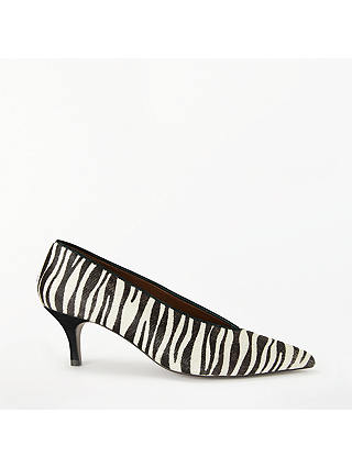 AND/OR Avolene Kitten Heel Court Shoes, Zebra Print