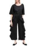French Connection Dae Frill Jumpsuit, Black