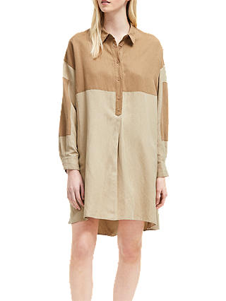French Connection Oversized Shirt Dress, Warm Sand