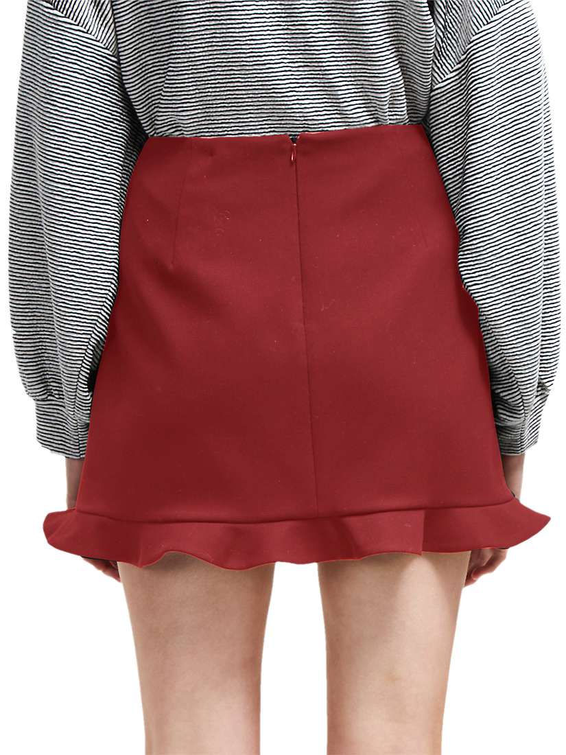 Buy French Connection Frill Mini Skirt Online at johnlewis.com
